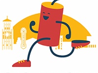2016-06 Firecrackers and Franks 5K  2016-06 Firecrackers and Franks 5K in downtown Ann Arbor Michigan. : 5K, Ann Arbor, Kasdorf, Race, Running